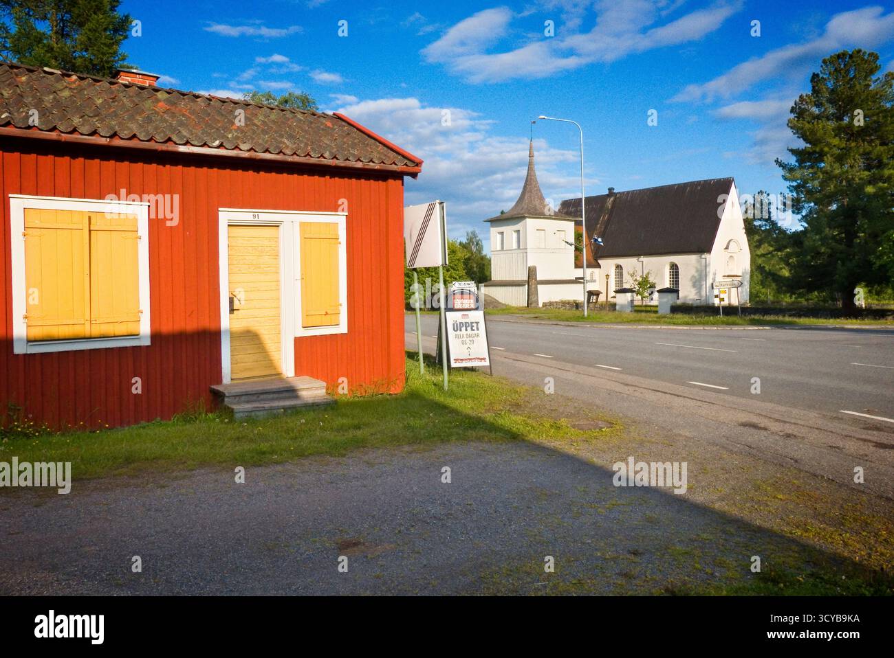 Ville religieuse de Lövånger, Suède Banque D'Images