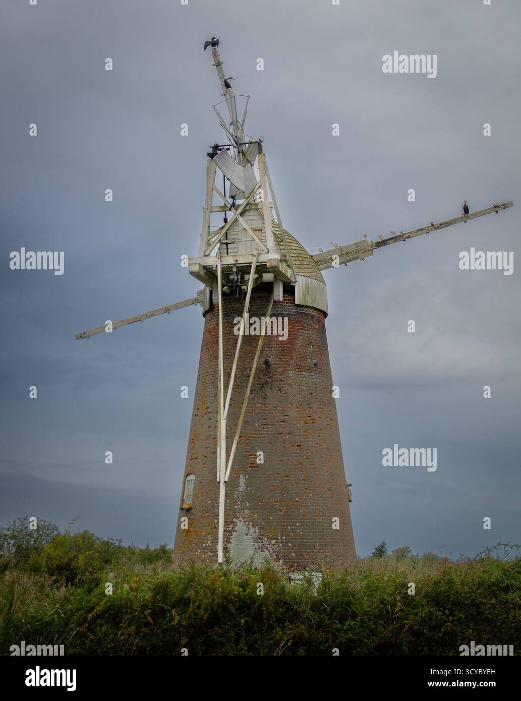 Norfolk drainage Mill Banque D'Images