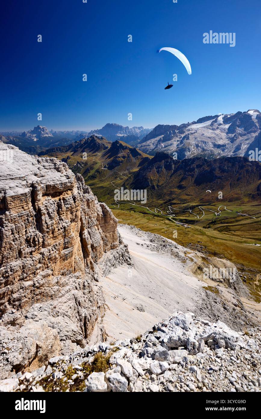 Montagnes de dolomie, Italie Banque D'Images