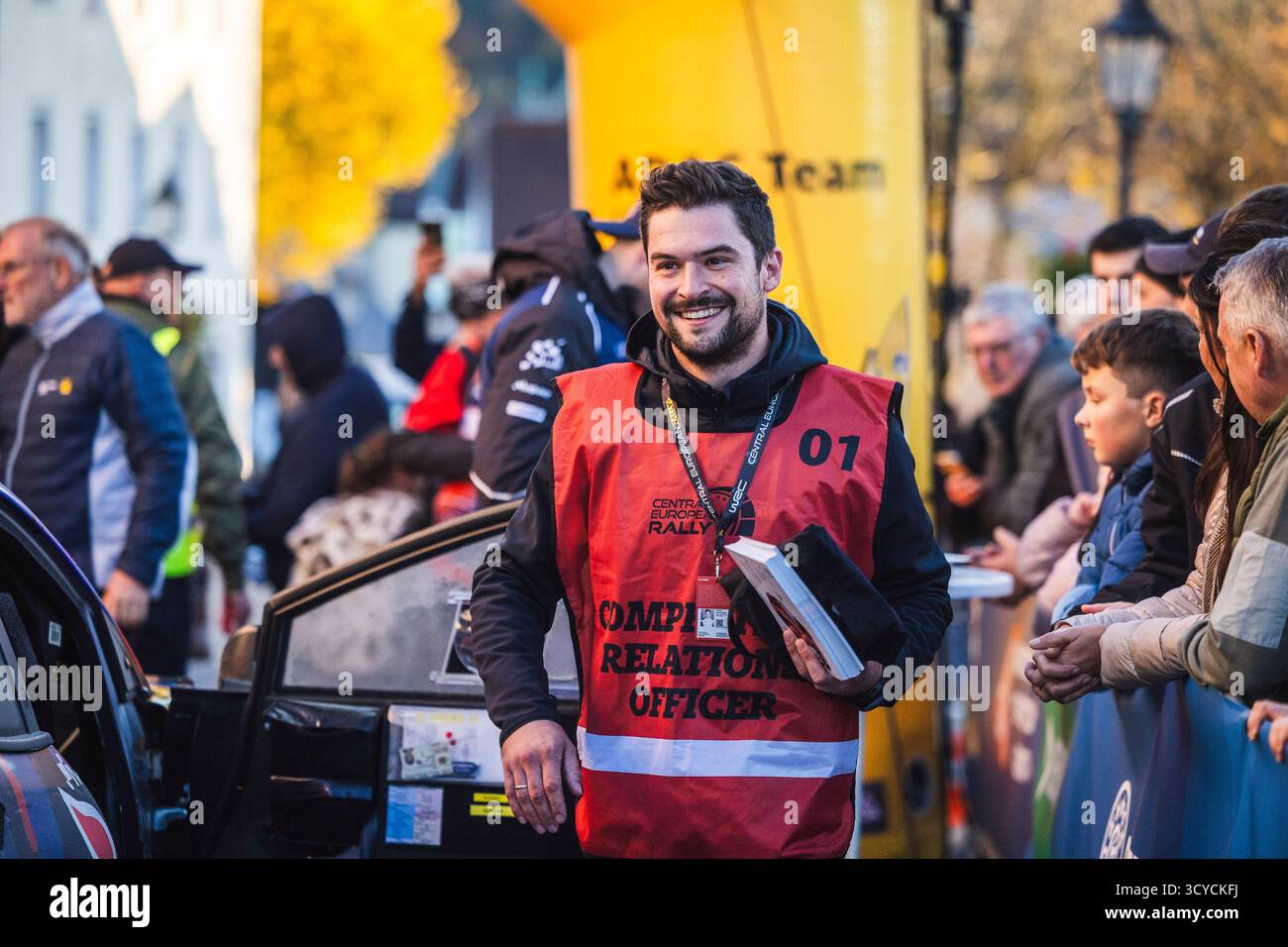 Bad Griesbach, Allemagne. 18 octobre 2025. Ambiance lors du Rallye d'Europe centrale 2025, 12e manche du Championnat du monde des Rallyes 2025 WRC, du 16 au 19 octobre 2025 à Bad Griesbach, Bavière, Allemagne - photo Nikos Katikis/DPPI crédit : DPPI Media/Alamy Live News Banque D'Images