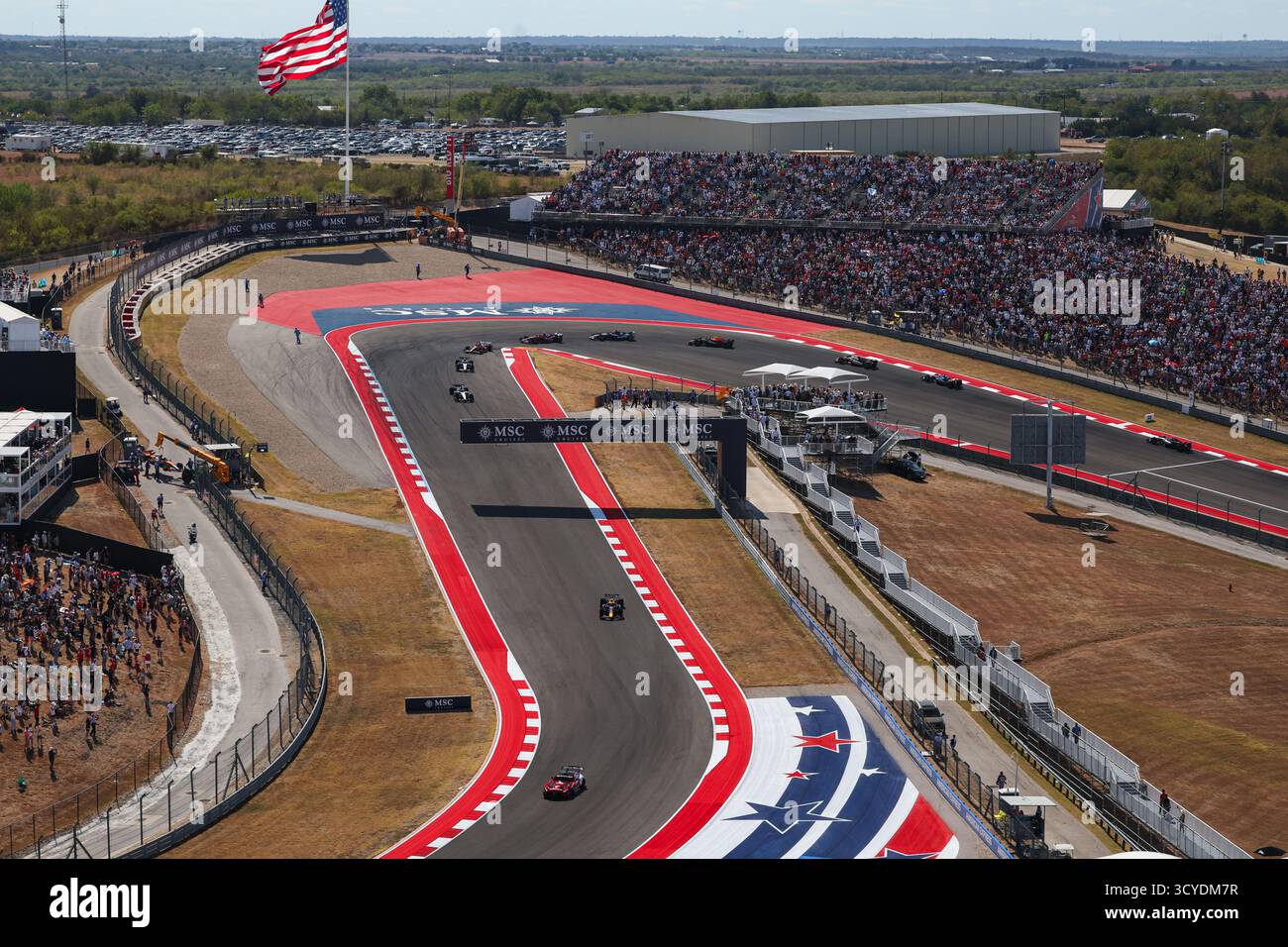 FIA Mercedes-AMG GT Black Series Safety car lors du Grand Prix de formule 1 des États-Unis 2025, 19e manche du Championnat du monde de formule 1 2025 de la FIA du 17 au 19 octobre 2025 sur le circuit des Amériques, à Austin, Texas, États-Unis d'Amérique Banque D'Images