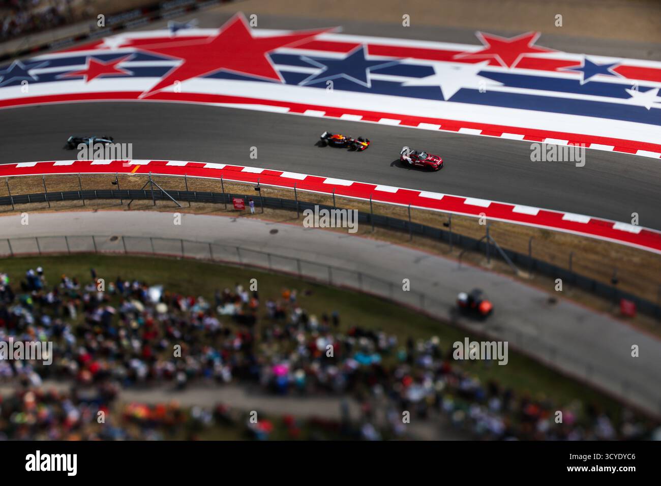 FIA Mercedes-AMG GT Black Series Safety car lors du Grand Prix de formule 1 des États-Unis 2025, 19e manche du Championnat du monde de formule 1 2025 de la FIA du 17 au 19 octobre 2025 sur le circuit des Amériques, à Austin, Texas, États-Unis d'Amérique Banque D'Images