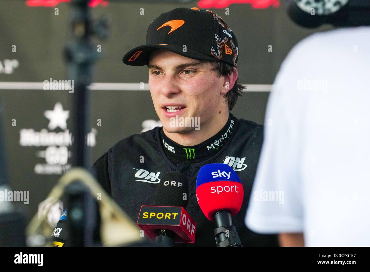 Austin, États-Unis. 18/10/2025. Oscar Piastri, australien, pilote la McLaren F1 Team MCL39 Mercedes (81), lors du Formula 1 MSC Cruises United States Grand Prix 2025. Crédit : Alessio Morgese / Alamy Live news Banque D'Images