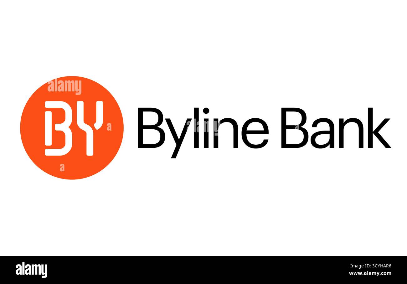 Logo Byline Bank Banque D'Images