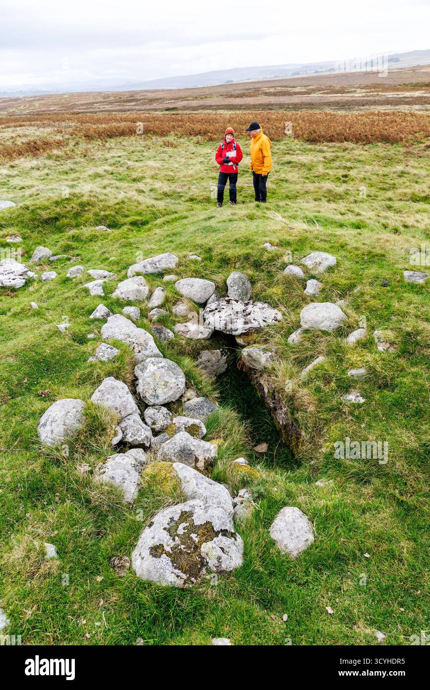 White Raise Cairn cimetière, Askham Fell, Cumbria, Angleterre, Royaume-Uni Banque D'Images