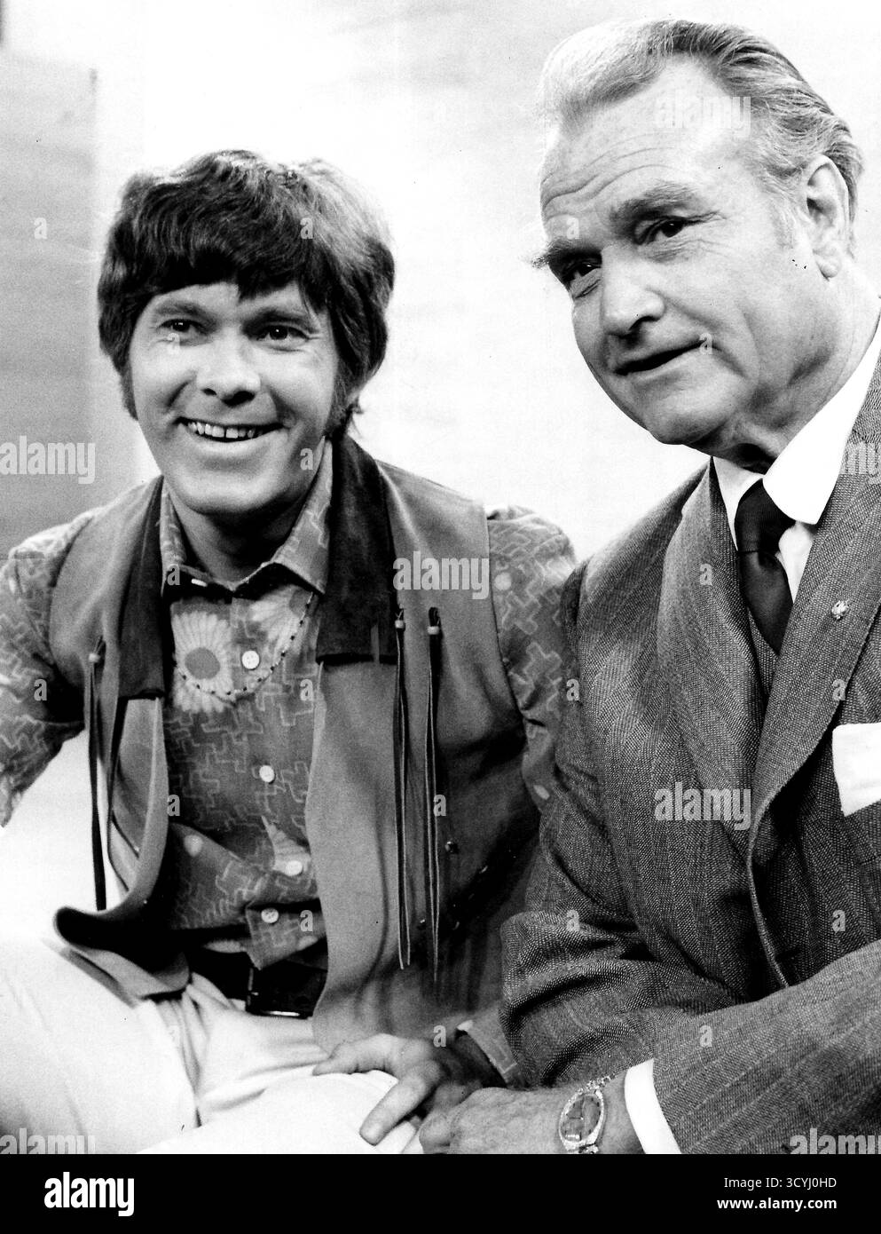 La star chanteuse Oliver et le comédien Red Skelton sur le Red Skelton Show en 1969 Banque D'Images