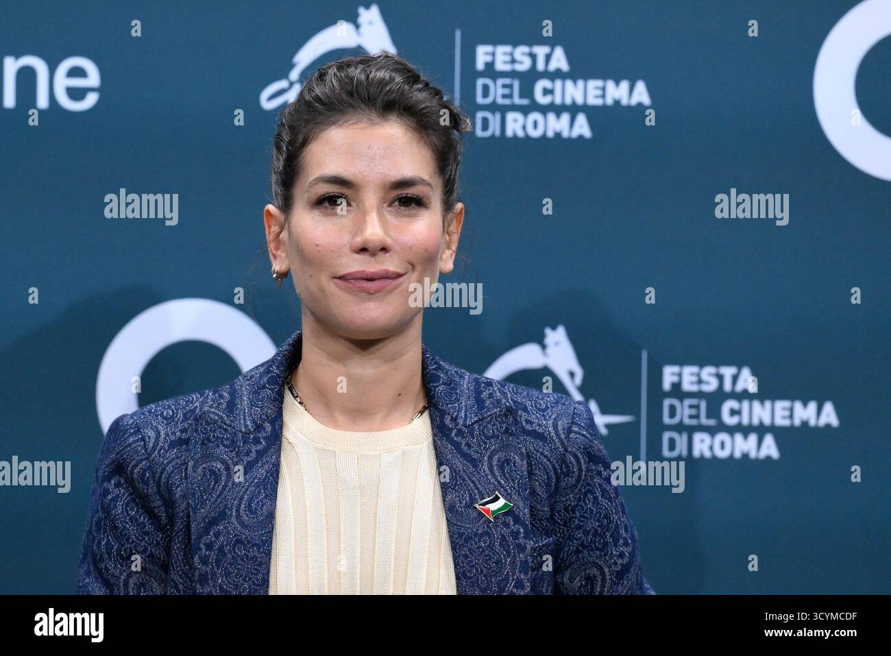 Rome, Italie. 19 octobre 2025. Giulia Michelini assiste à la photocall du film « il Falsario » lors du 20ème Festival du film de Rome à l’Auditorium Parco della Musica le 19 octobre 2025 à Rome, Italie. (Photo de Fabrizio Corradetti/LiveMedia/SIPA USA) crédit : SIPA US/Alamy Live News Banque D'Images