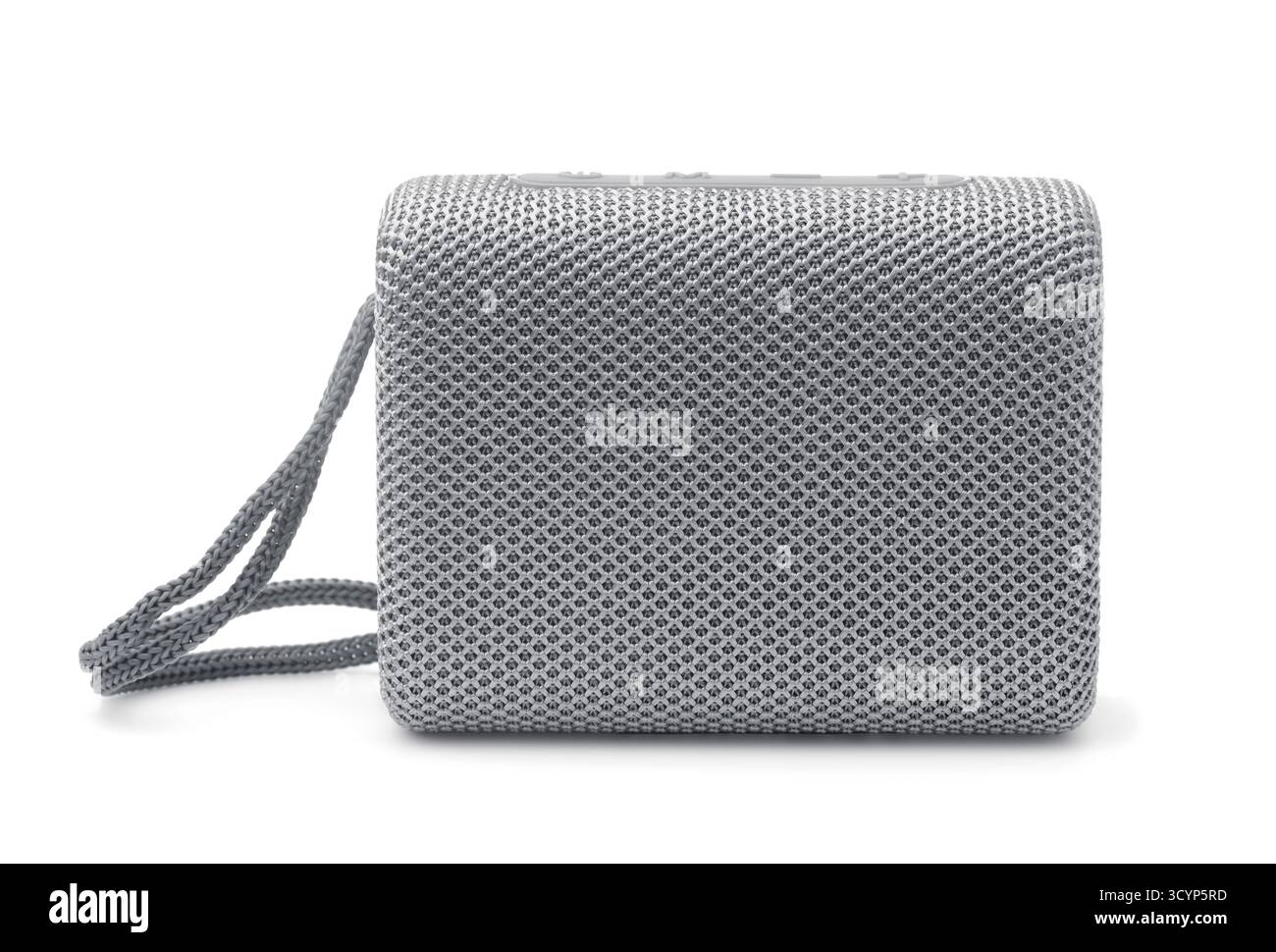 Vue avant de l'enceinte portable sans fil isolée sur blanc Banque D'Images