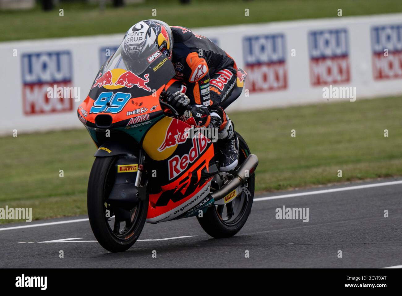 99 RUEDA José Antonio (spa), Red Bull KTM Ajo, action lors du Grand Prix Moto3 Liquid Moly 2025 sur le circuit de Philip Island du 17 au 18 octobre, à Phillip Island, Australie - photo Studio Milagro / DPPI Banque D'Images