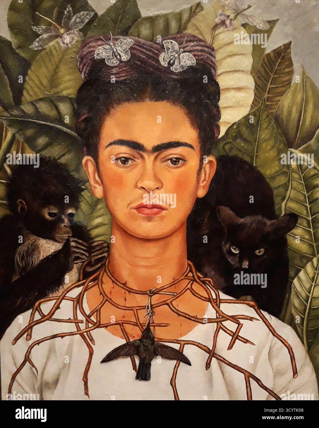 Autoportrait de Frida Kahlo Banque D'Images