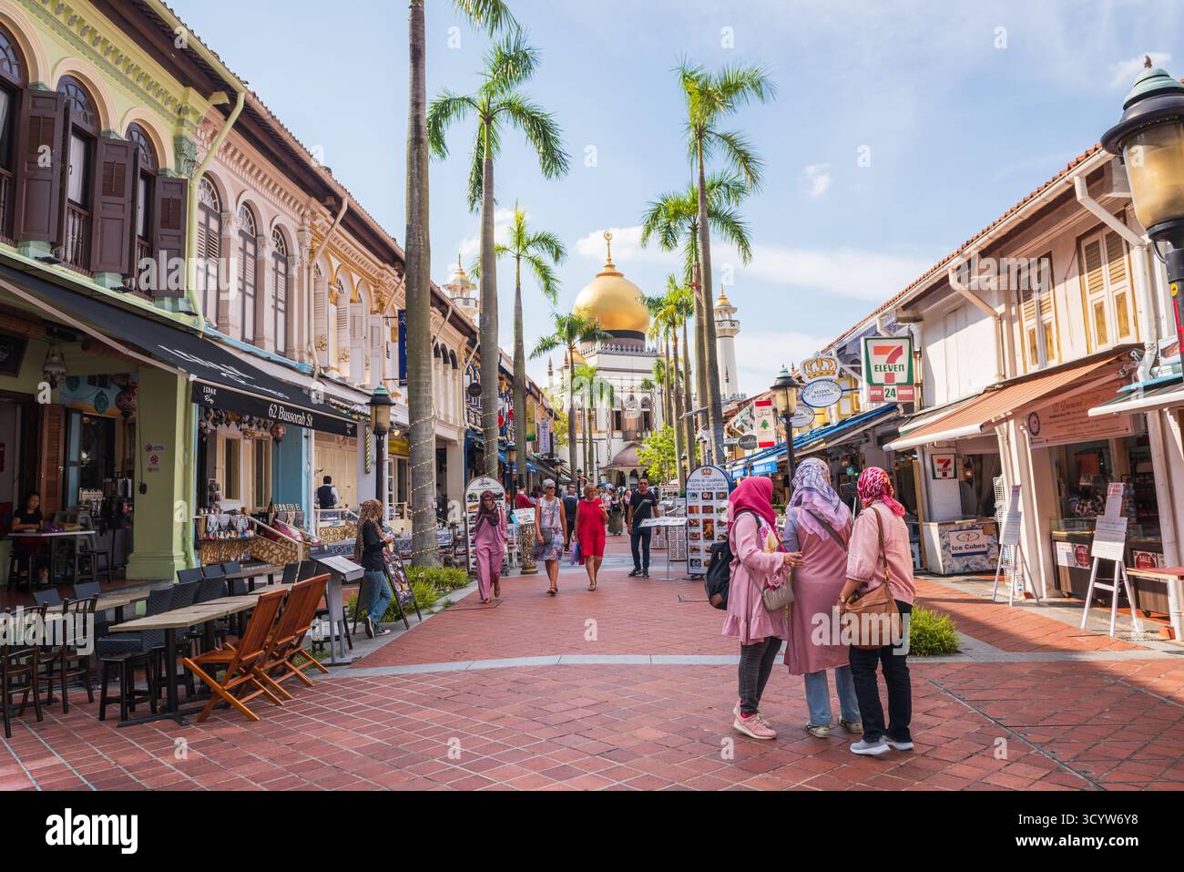 Singapour - 19 octobre 2018 : centré sur Arab Street, Kampong Glam est le quartier musulman de Singapour. Banque D'Images