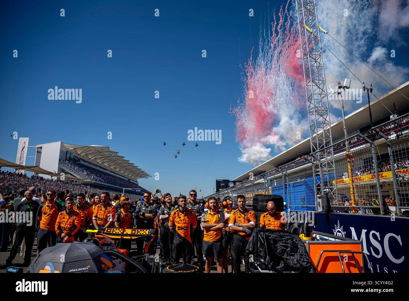 Austin, Texas, États-Unis, 19 octobre 2025, Grand Prix des États-Unis, du circuit of the Americas concourt pour les États-Unis. La journée du Grand Prix des États-Unis 2025, qui a lieu à Austin, Texas, États-Unis. Crédit : Michael Potts/Alamy Live News Banque D'Images