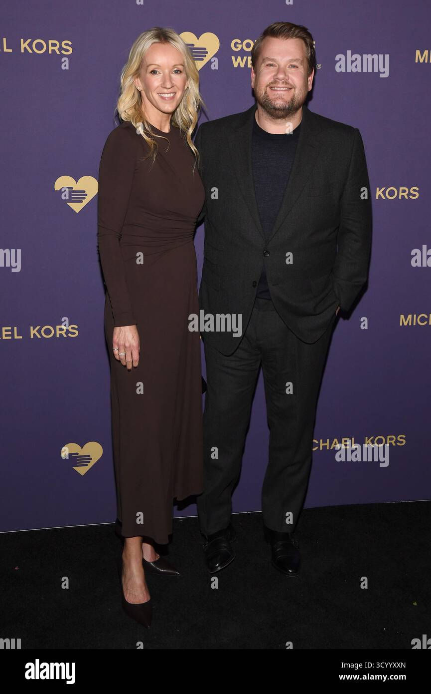 New York, États-Unis. 20 octobre 2025. (G-d) Julia cordon et James Corden assistent à God's Love We Deliver 2025 Golden Heart Awards à la cathédrale de John the Divine, New York, NY, le 120 octobre 2025. (Photo par Anthony Behar/Sipa USA) crédit : Sipa US/Alamy Live News Banque D'Images