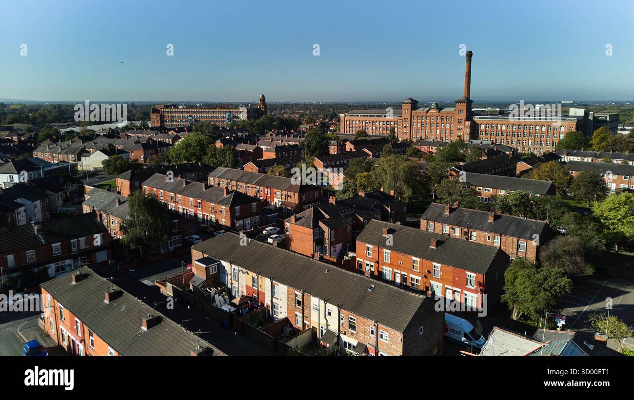 Quartier rougeâtre de Houldsworth Square à Stockport Banque D'Images