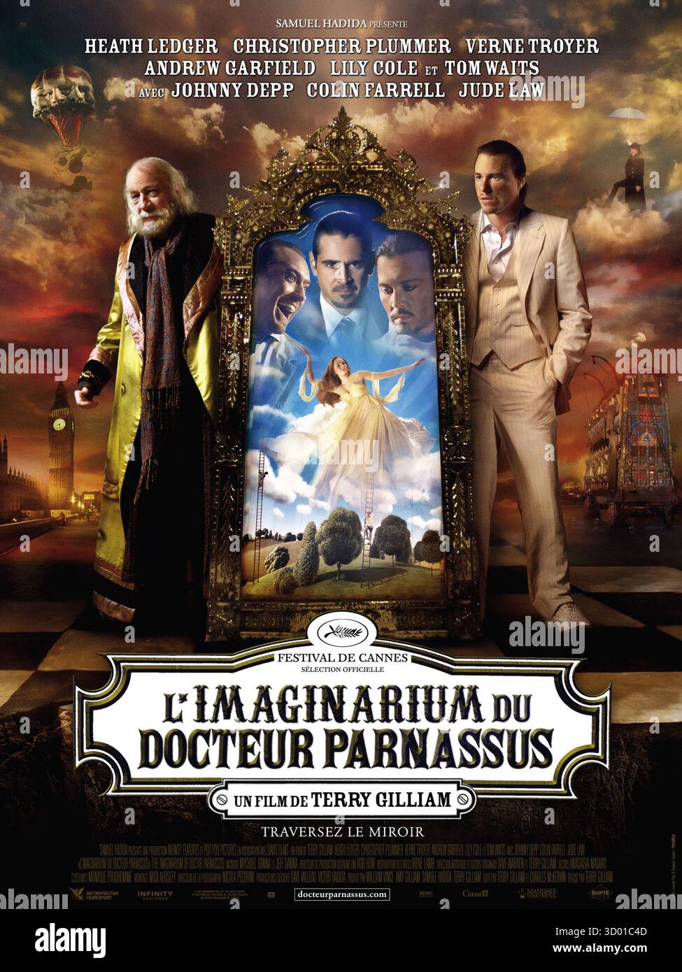 L'Imaginarium du Docteur Parnassus année : 2009 réalisé par : Terry Gilliam affiche française Banque D'Images
