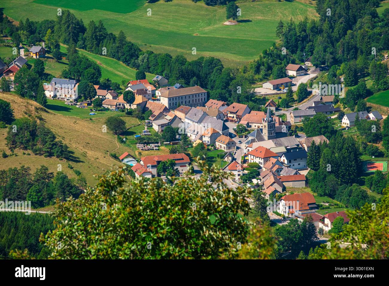 France, Isère, Parc naturel régional du Vercors, Gresse-en-Vercors Banque D'Images