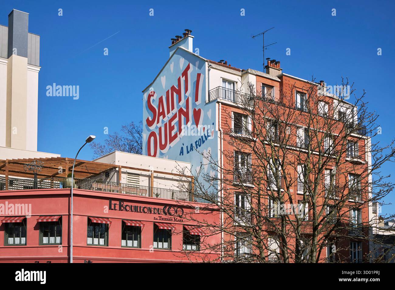 France, Seine Saint Denis, Saint Ouen, le Restaurant le Bouillon du Coq par le chef étoilé Thierry Marx Banque D'Images