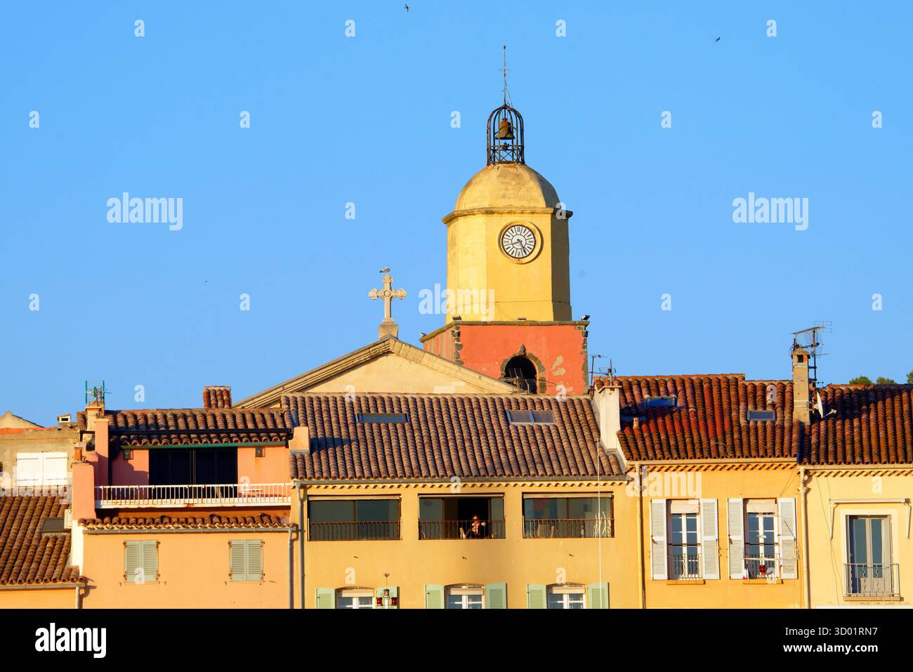 France, Var, Saint Tropez, vieille ville, l'église paroissiale notre-Dame de l'Assomption Banque D'Images