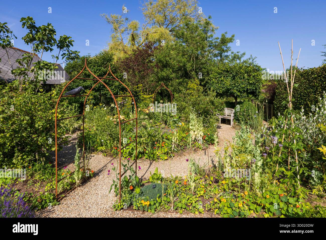 France, côtes d'Armor, Plouec du Trieux, jardins du Kerfouler, jardin remarquable Banque D'Images France, côtes d'Armor, Plouec du Trieux, jardins du Kerfouler, jardin remarquable Banque D'Images