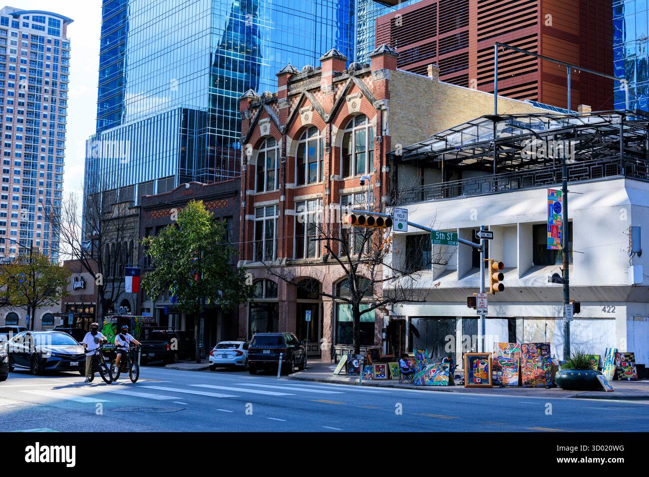 États-Unis, Texas, Austin, centre-ville, centre-ville Banque D'Images