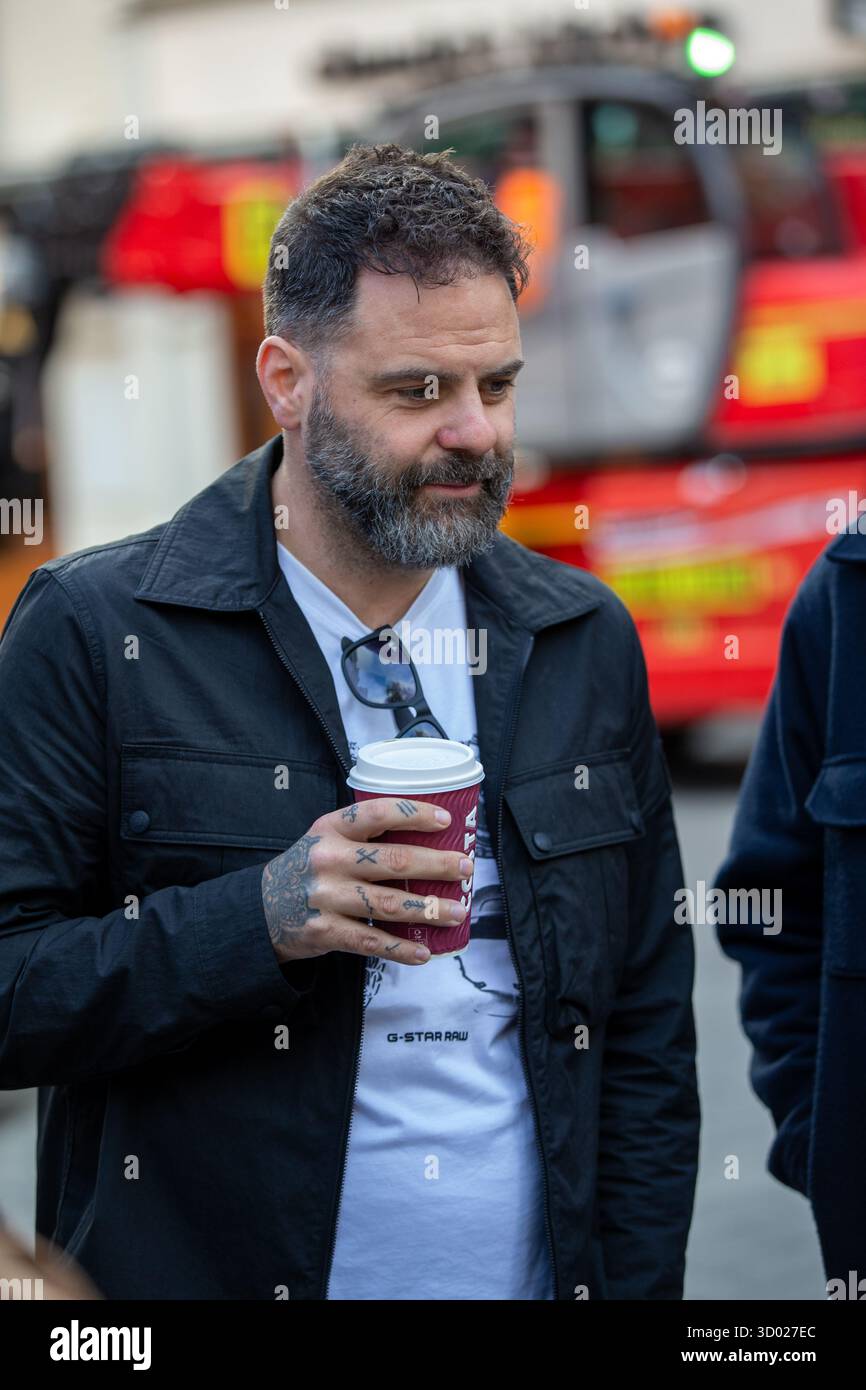 Londres, Angleterre, Royaume-Uni. 21 octobre 2025. British Boyband Five après 25 ans d'écart, les cinq membres originaux du Boyband Five se réunissent pour une tournée massive dans les arènes britanniques. Crédit : Richard Lincoln/Alamy Live News Banque D'Images