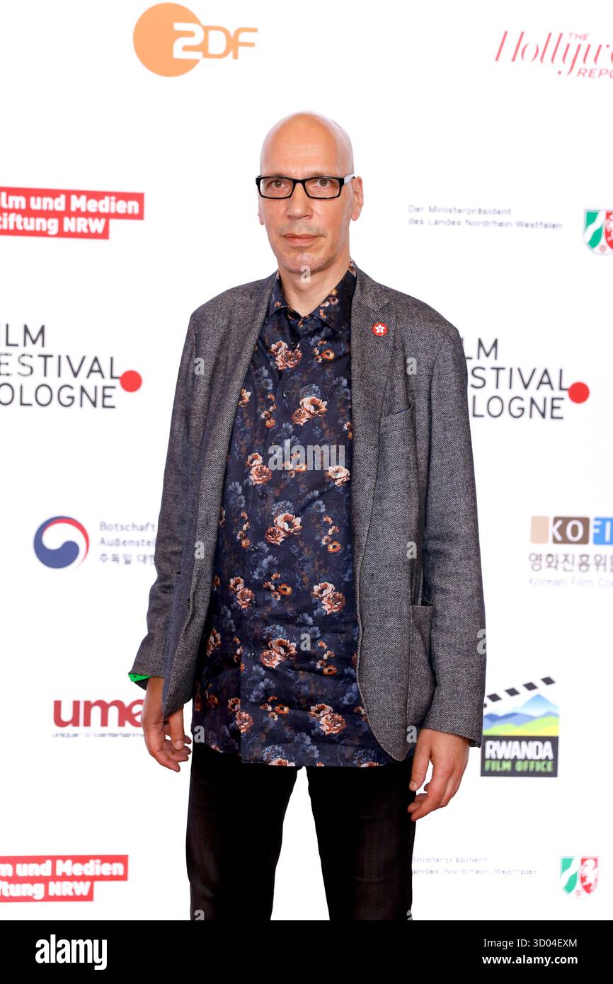 Mario Sixtus à la projection de la série télévisée 'Wilsberg' au 29ème Festival du film de Cologne dans le Filmpalast. Après que le journaliste de télévision ait provoqué le meurtre de Charlie Kirk en 2025 avec un billet Bluesky, les États-Unis ont annulé son visa. Cologne, 13 octobre 2019 Banque D'Images