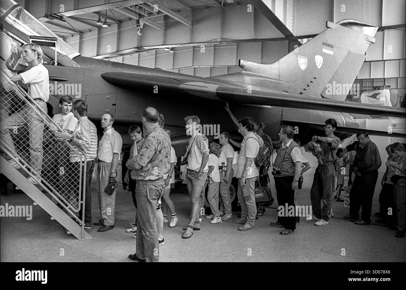 Allemagne, Berlin, 20.6,1992, exposition internationale de l'air et de l'espace à Schoenefeld, visiteurs Banque D'Images