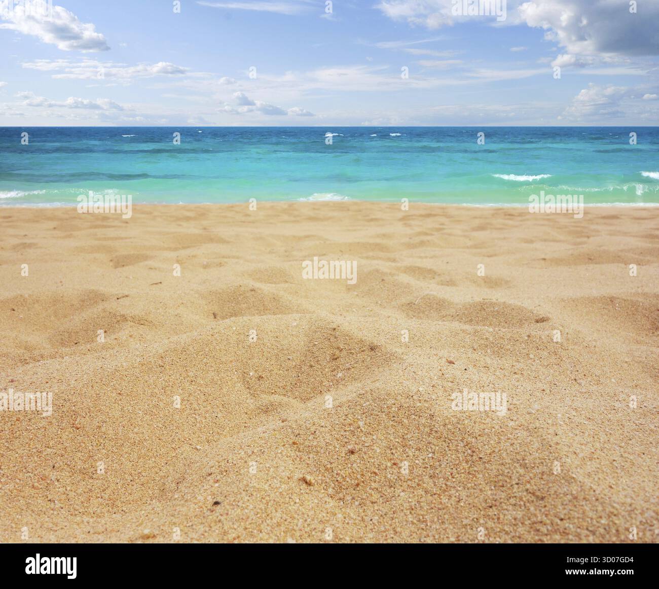 Belle plage de sable Banque D'Images