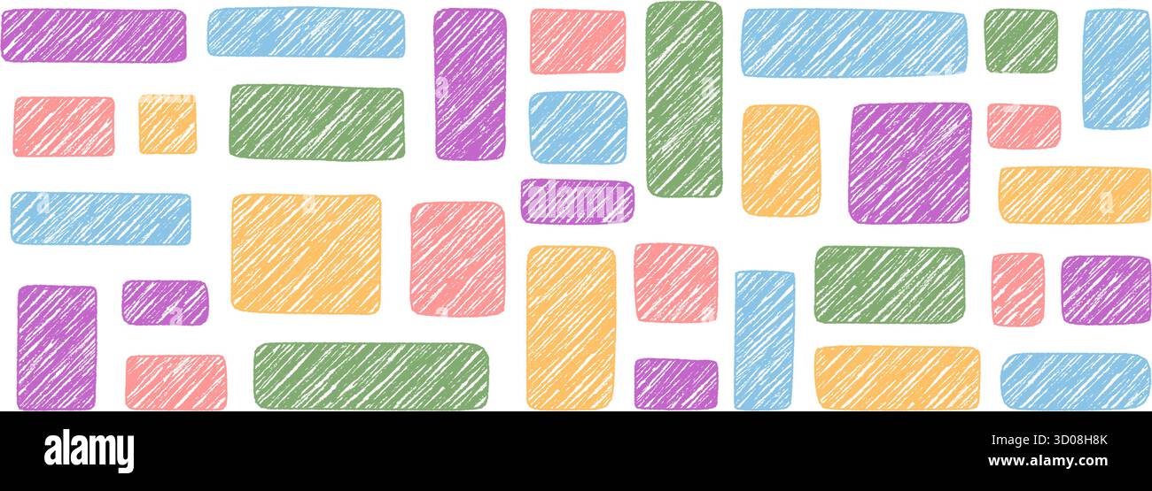 Boîte de texte crayon Scribble Illustration de Vecteur