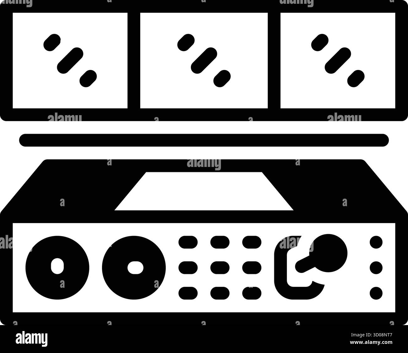 Icône pour contrôle industriel, industriel Illustration de Vecteur