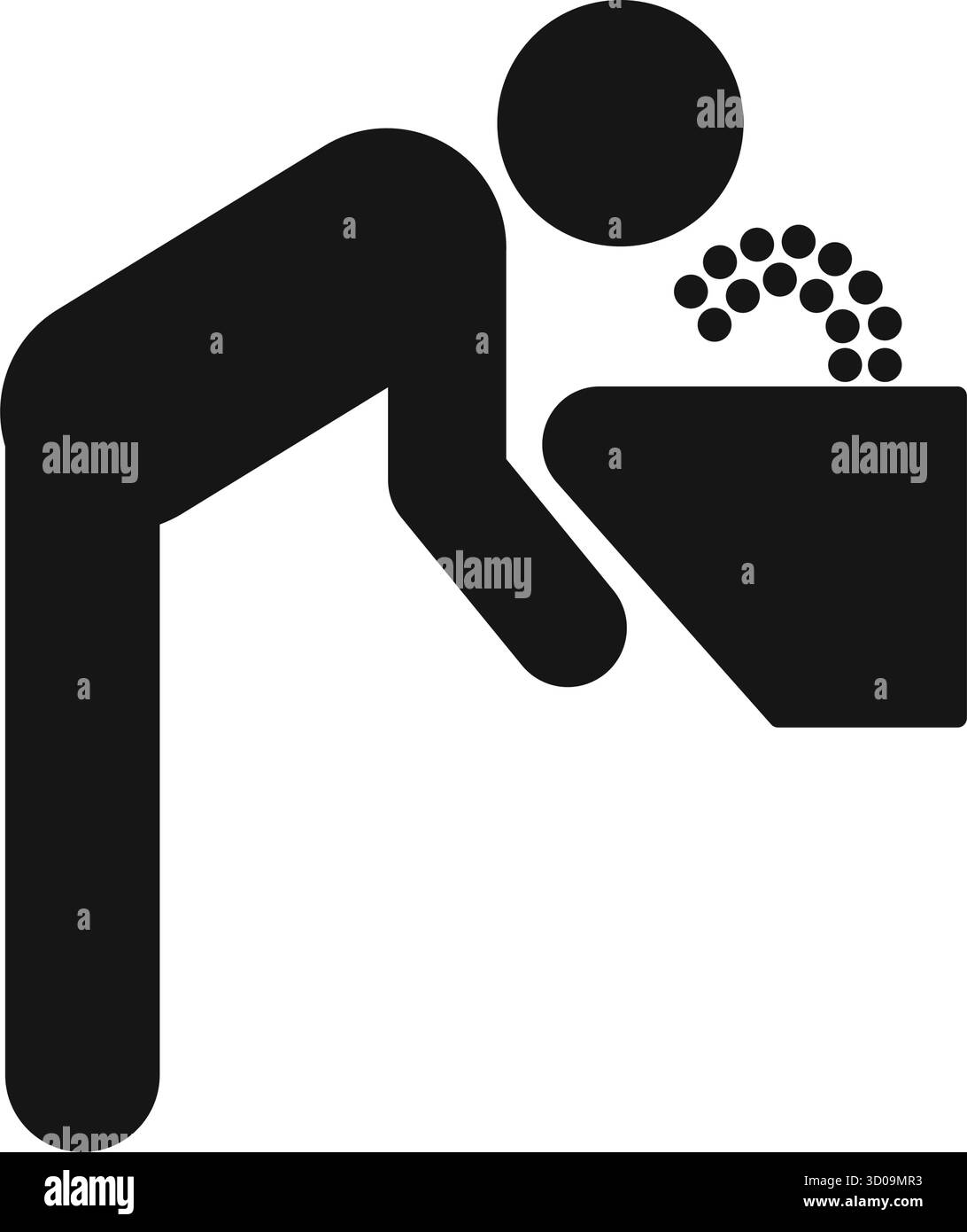 vecteur de signe d'icône de symbole de fontaine de boisson d'eau simple isolé sur fond transparent Illustration de Vecteur
