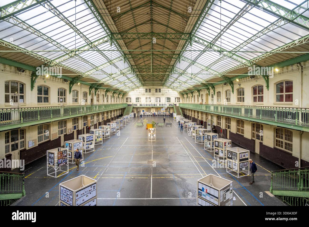 France, Paris, Lycée Carnot, verrière en fer par Gustave Eiffel Banque D'Images France, Paris, Lycée Carnot, verrière en fer par Gustave Eiffel Banque D'Images