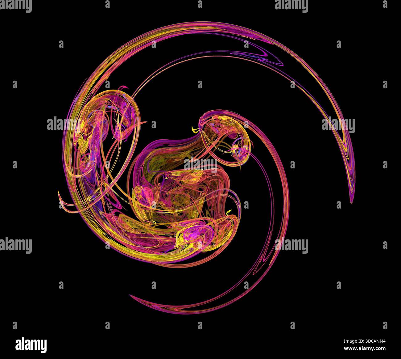 Illustration d'une illustration de la fractale numérique Banque D'Images