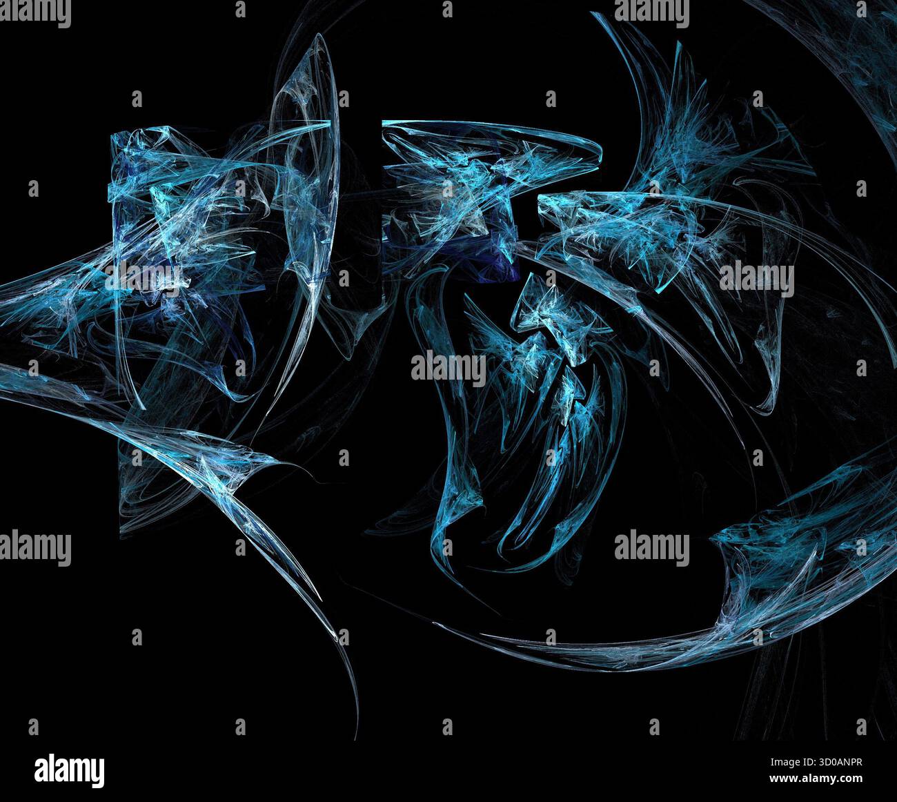 Illustration d'une illustration de la fractale numérique Banque D'Images