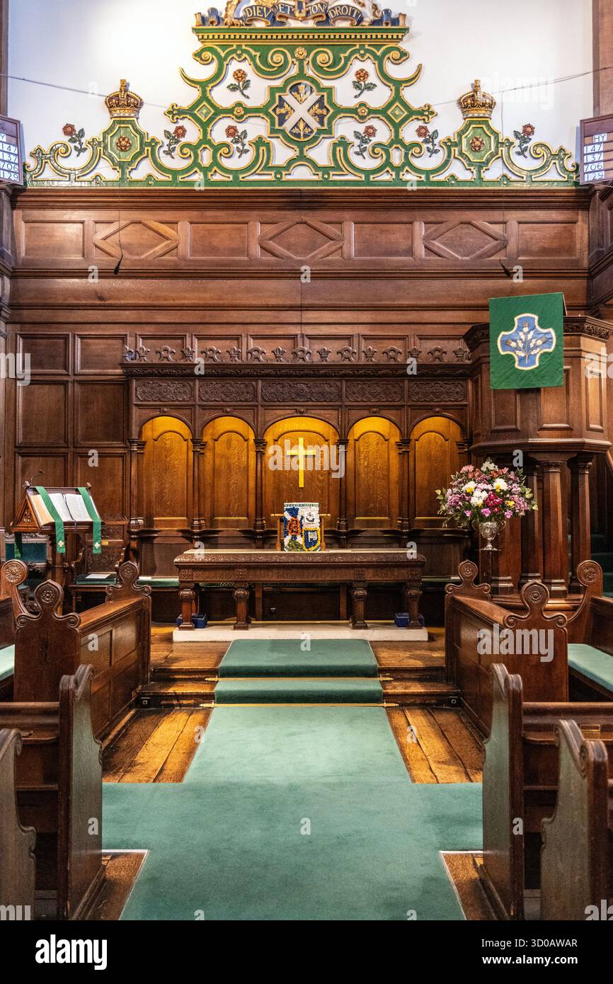 Autel de l'église Crown court d'Écosse, Covent Garden, Londres, Angleterre Banque D'Images