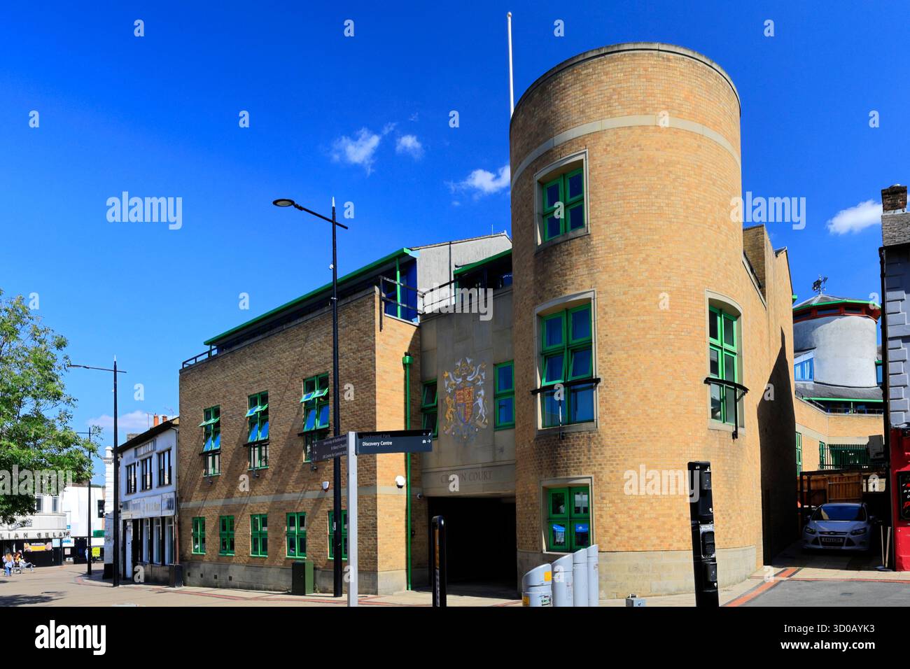 Luton Crown court Building, Luton Town, Bedfordshire, Angleterre, Royaume-Uni Banque D'Images