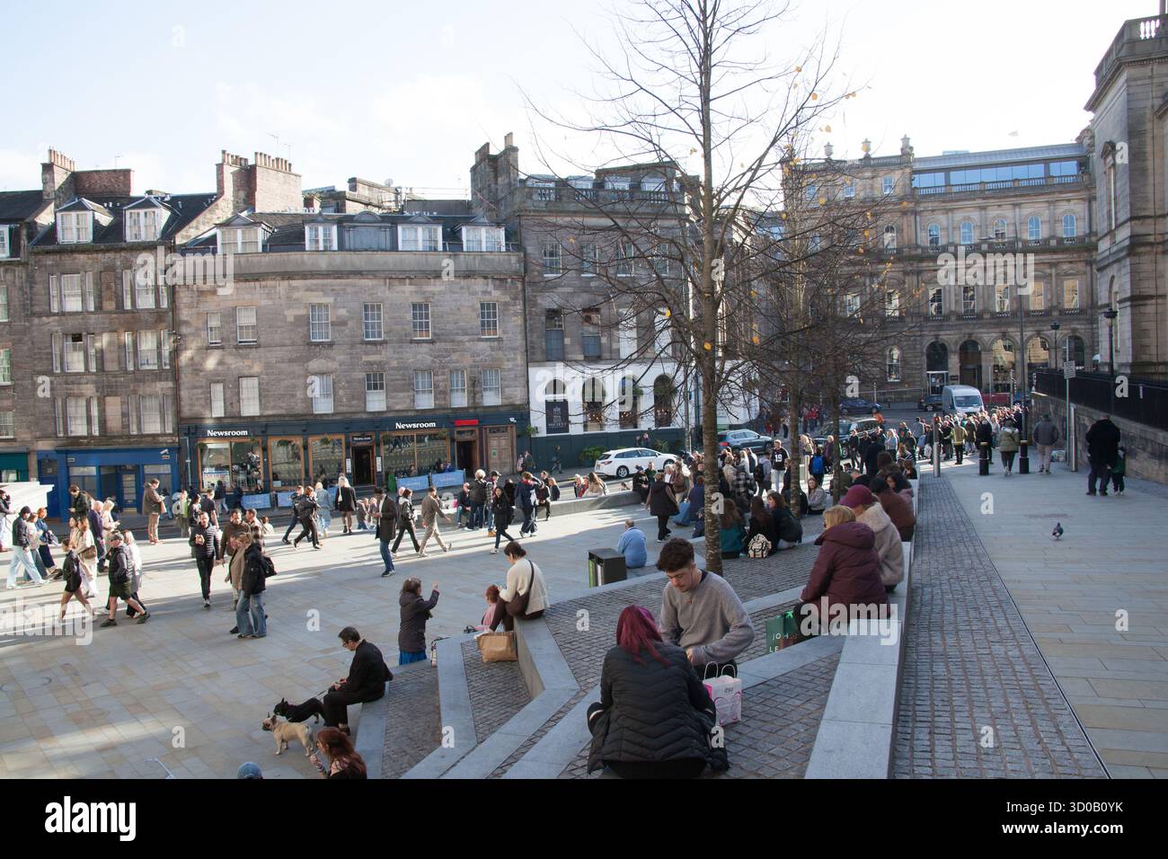 Vues depuis le centre commercial St James Quarter à Édimbourg au Royaume-Uni Banque D'Images