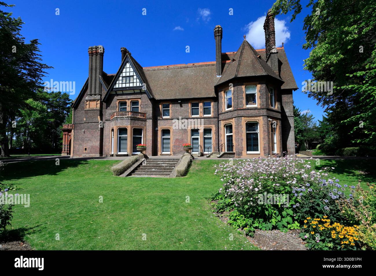 The Wardown House Museum, Luton Town, Bedfordshire, Angleterre, Royaume-Uni Banque D'Images