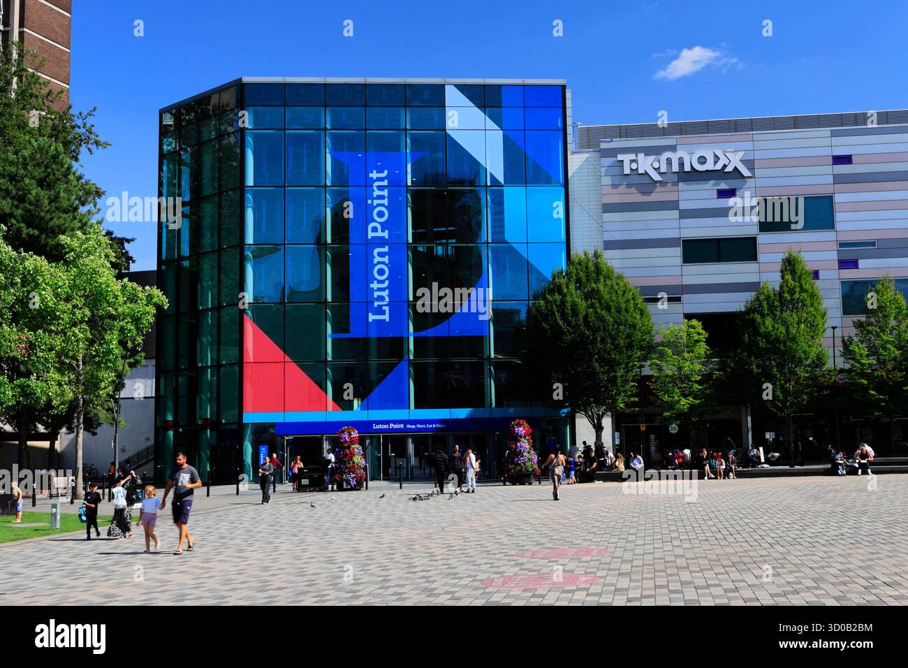 Le centre commercial Luton point, St Georges Square, Luton Town, Bedfordshire, Angleterre, ROYAUME-UNI Banque D'Images