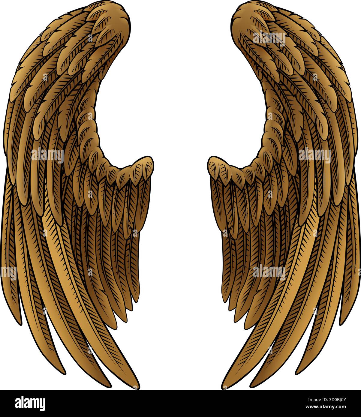 Angel Eagle Pegasus Plather Wings illustration Illustration de Vecteur