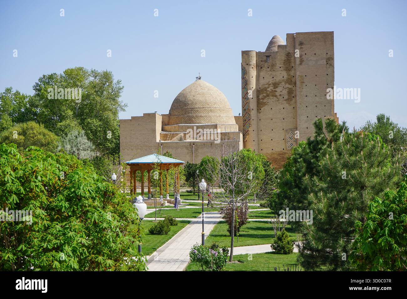 Mausolée Dor-US Siyodat à Shahrisabz, Ouzbékistan Banque D'Images