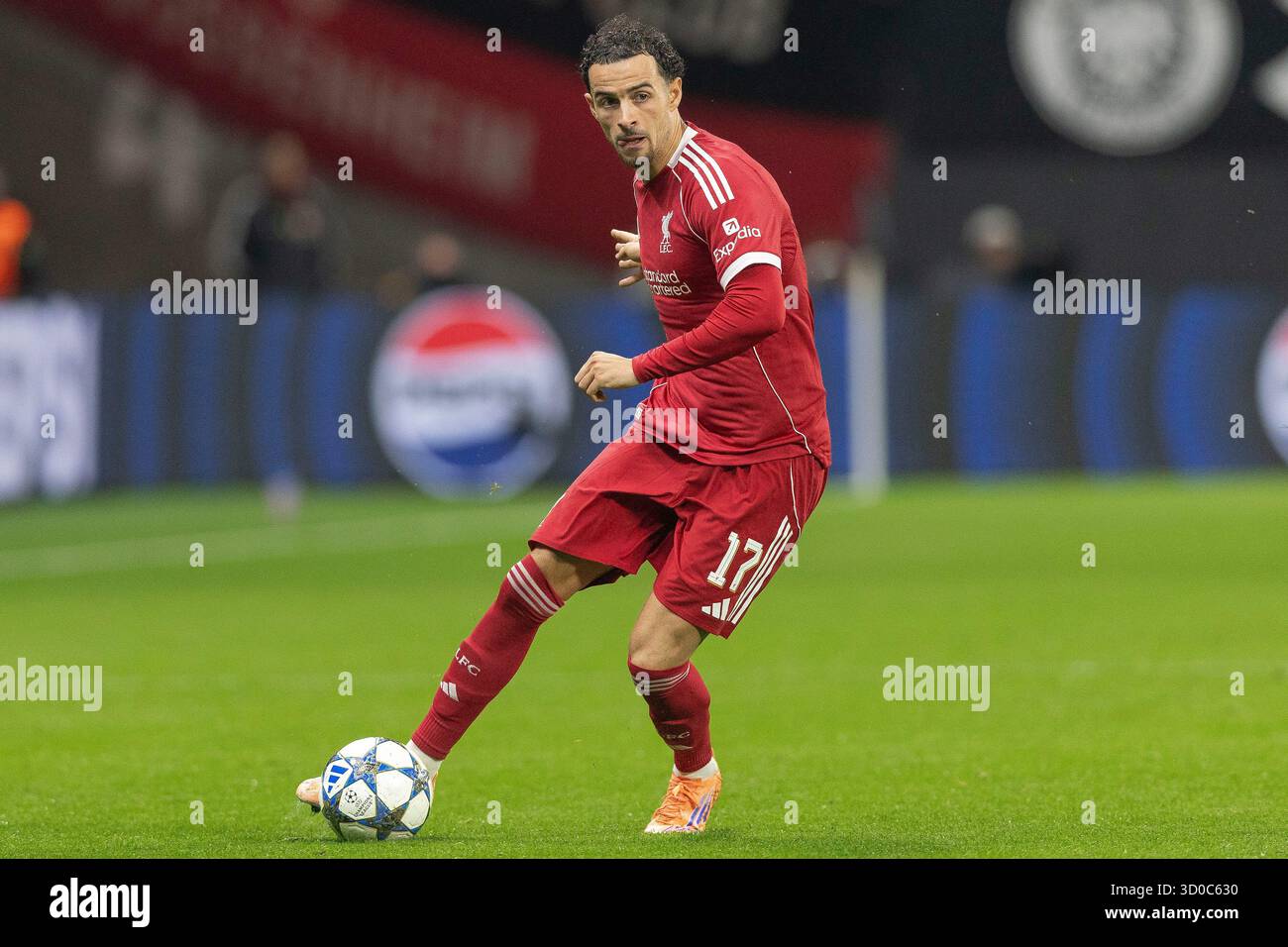 Curtis Jones de Liverpool lors de l'UEFA Champions League Matchday 3 sur 8 Eintracht Frankfurt vs Liverpool au Deutsche Bank Park, Francfort, Allemagne, 22 octobre 2025 (photo par Ian Stephen/Actualités images) Banque D'Images
