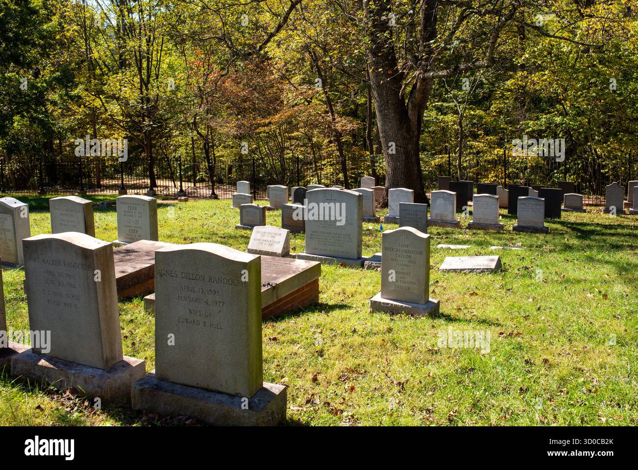 Monticello, maison historique et jardins, Charlottesville, Virginie Banque D'Images
