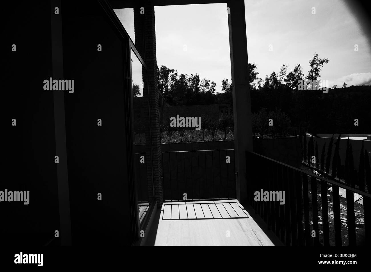 Ombres enregistrant le passage du temps en architecture Banque D'Images