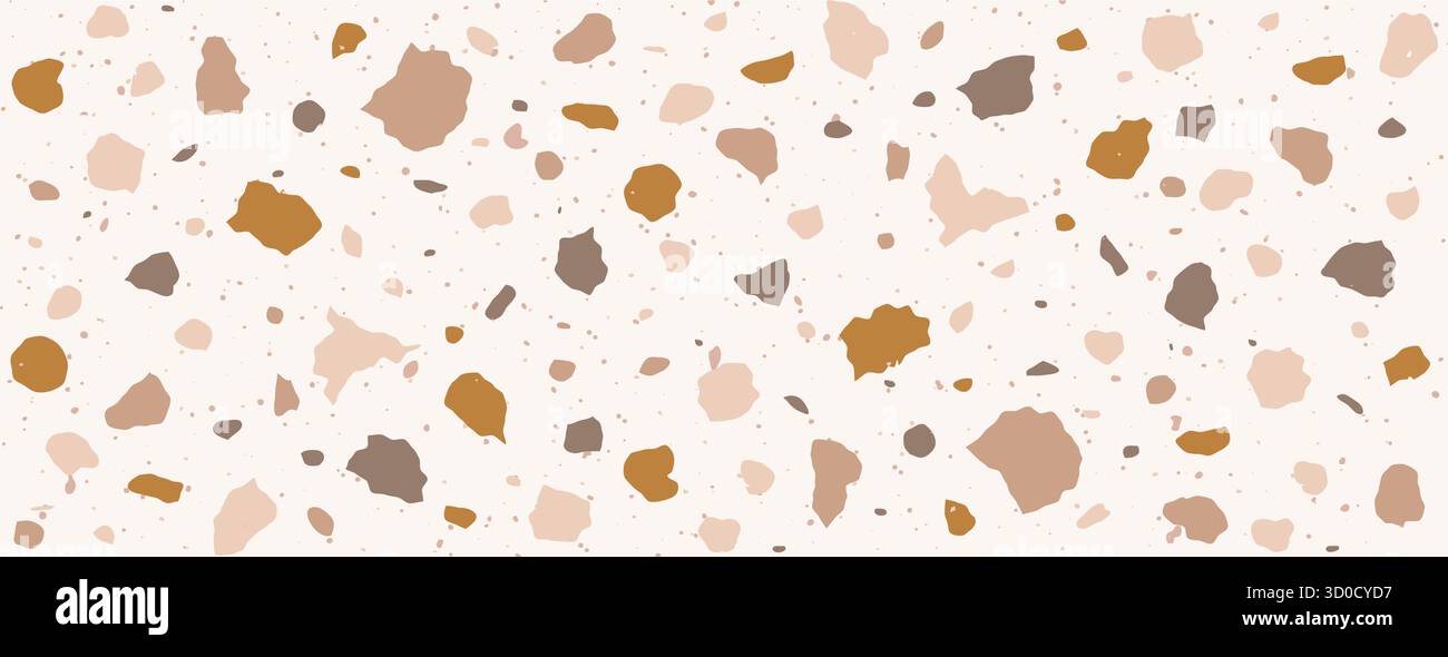 Motif Terrazzo tacheté. Texture de pierre de granit. Fond abstrait pour le design d'intérieur, papier peint, grès, papier d'emballage. Vecteur vintage Illustration de Vecteur