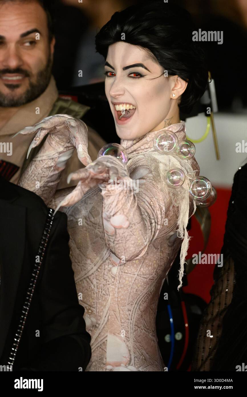Rome, Italie. 22 octobre 2025. Un cosplayer assiste au tapis rouge "I Love Lucca comics and Games" lors du 20ème Festival du film de Rome à l'Auditorium Parco della Musica à Rome (Italie), le 22 octobre 2025. Crédit : Insidefoto/Alamy Live News Banque D'Images