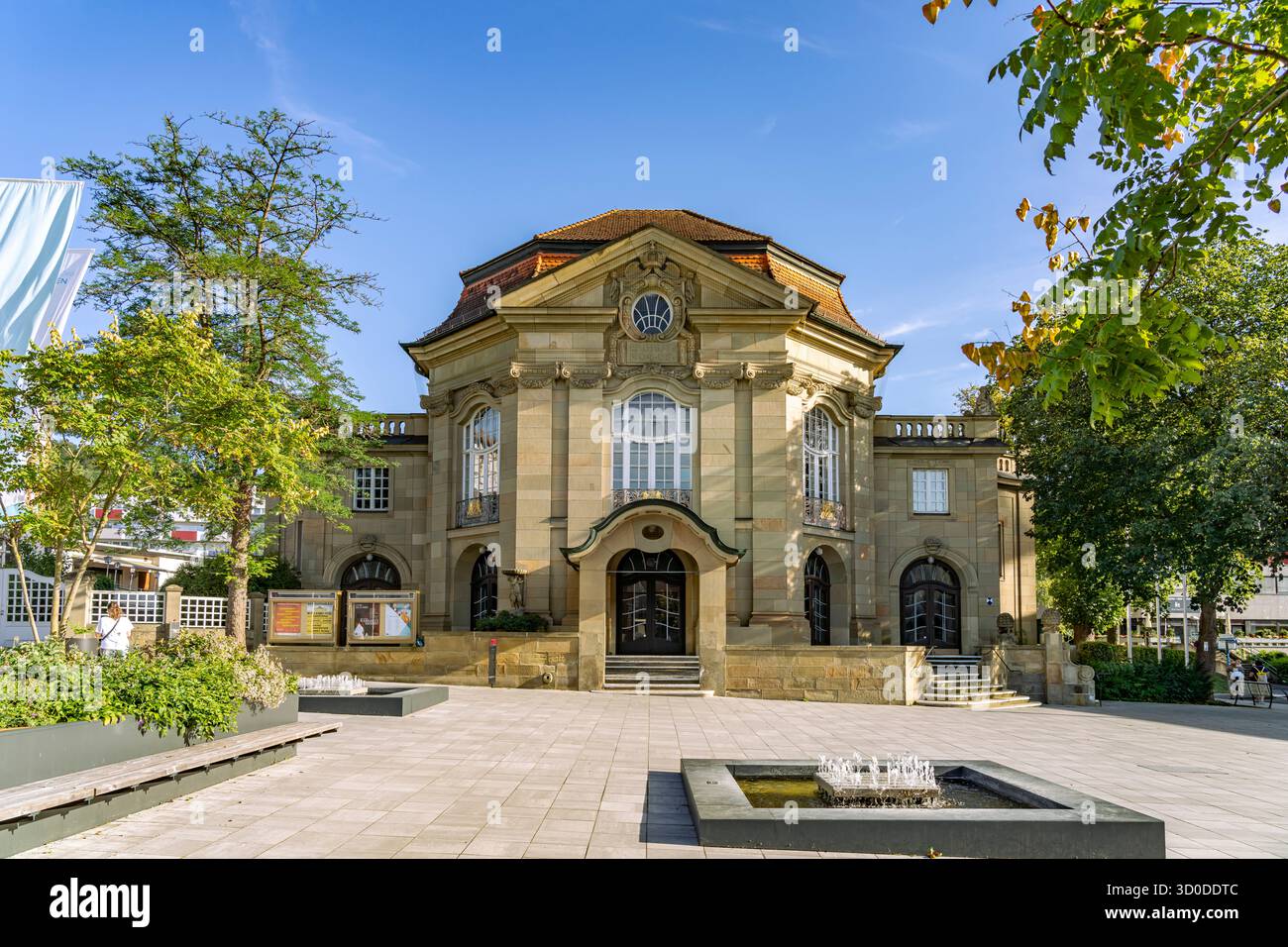 Le Kurtheater Staatsbad Bad Kissingen, basse-Franconie, Bavière, Allemagne Banque D'Images