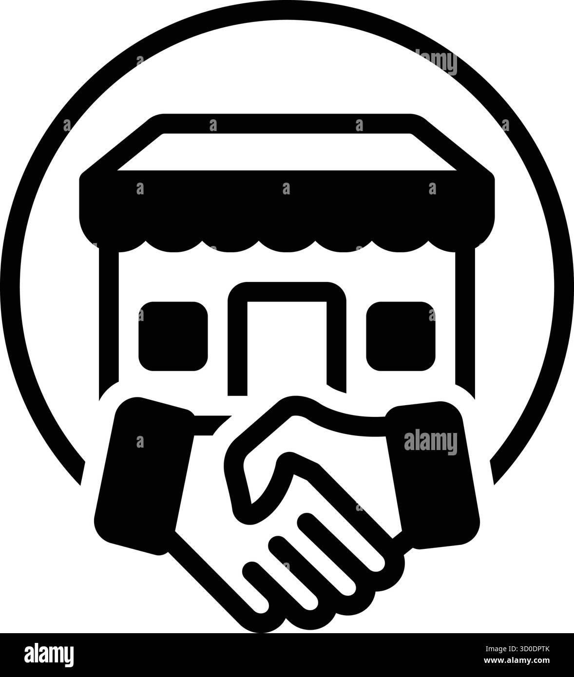 Icône pour le soutien aux petites entreprises, petites entreprises Illustration de Vecteur