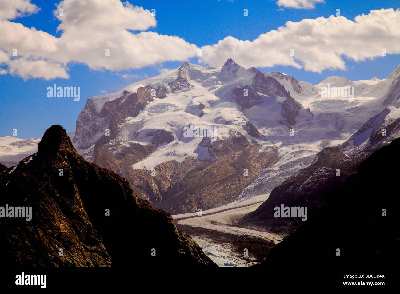 Suisse, Valais, Zermatt, Monte Rosa, Banque D'Images