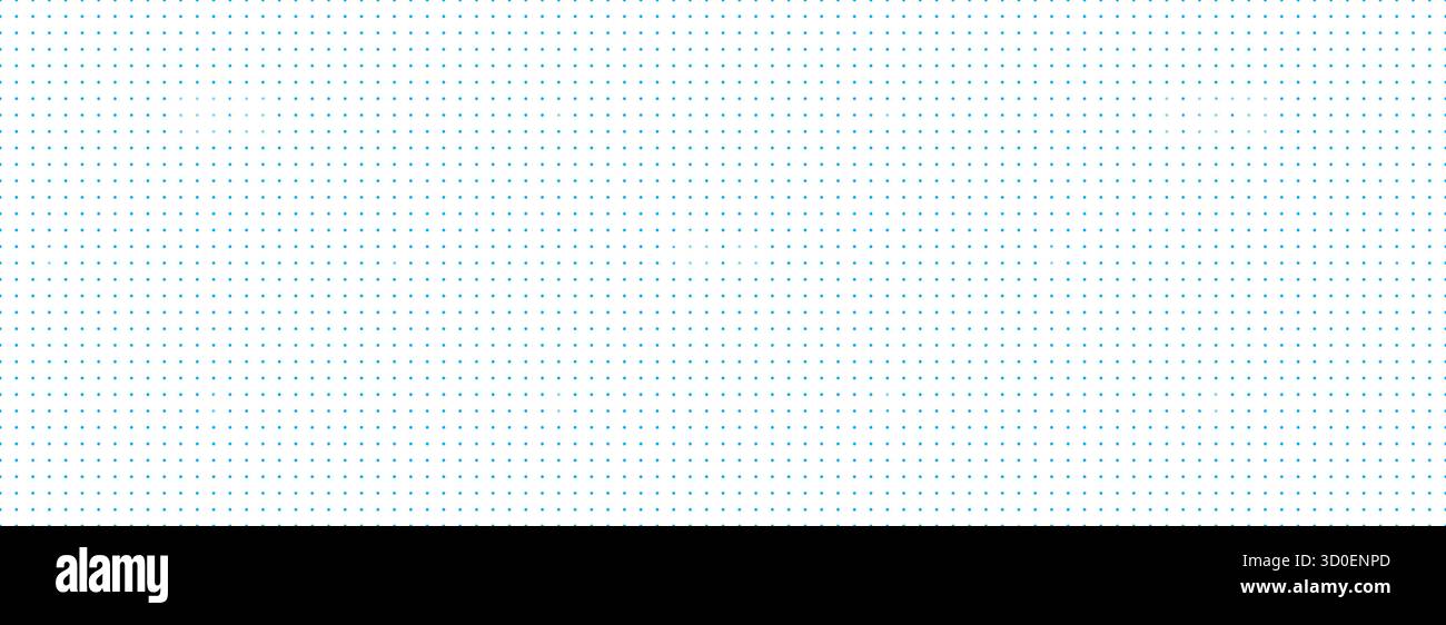 Planeuse avec grille en pointillés. Motif papier pointillé bleu sans couture. Texture graphique simple en pointillés. Arrière-plan du carnet de notes du journal à puces. Papier peint en feuille doublé de maths de l'école. Motif de grille de technologie vectorielle Illustration de Vecteur
